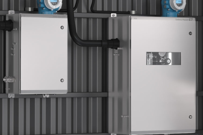 Depiction of a solution featuring TDLAS gas analyzers mounted in a shelter