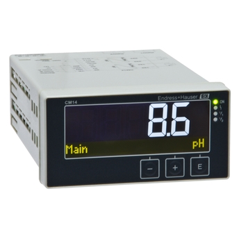 Liquiline CM14 is a basic panel transmitter for pH/ORP, conductivity or oxygen measurements.