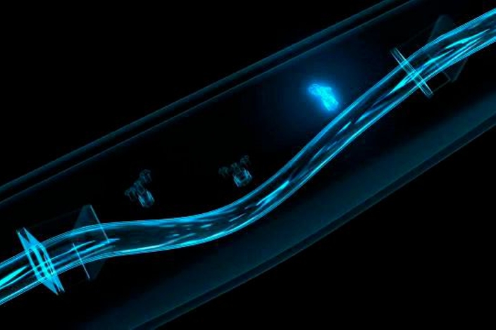 Animation explaining the Coriolis flow measuring principle